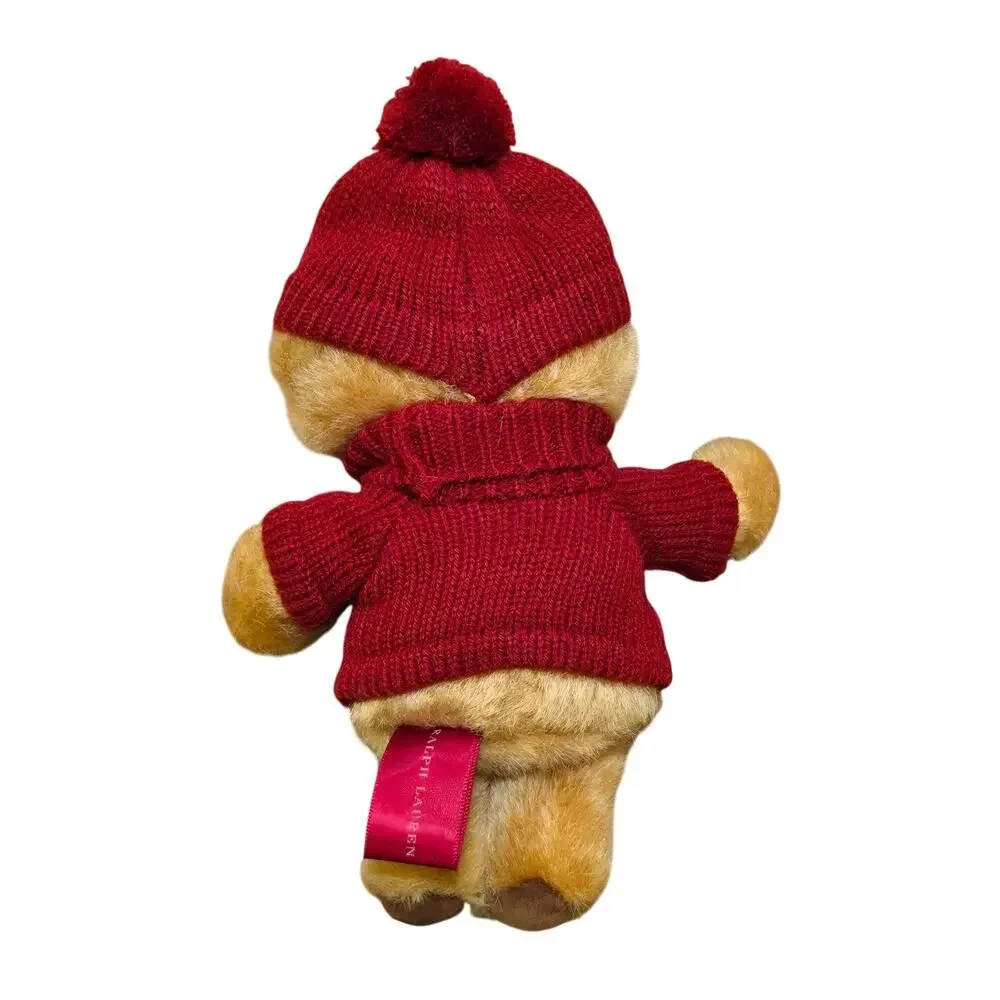 Ralph Lauren Limited THE POLO BEAR Plush Red Sweater & Beanie